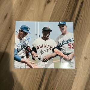 Brooklyn Dodgers autograph date by 10 photo MLB Sandy Koufax Willie ma…